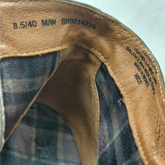 Born Womens Ankle Boots 8.5 Olive Suede Western Stacked Heel Coastal Cowgirl - Picture 11 of 11